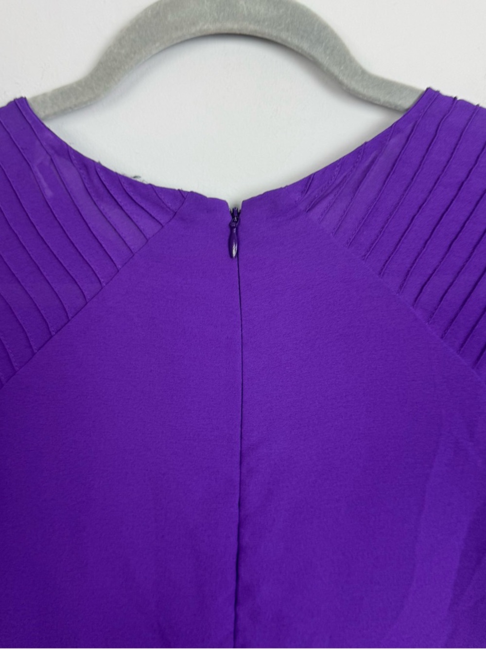 SANDRO PARIS | Purple Sleeveless Sheath Dress with Zipper Waist Women’s Size 8 - Picture 10 of 12